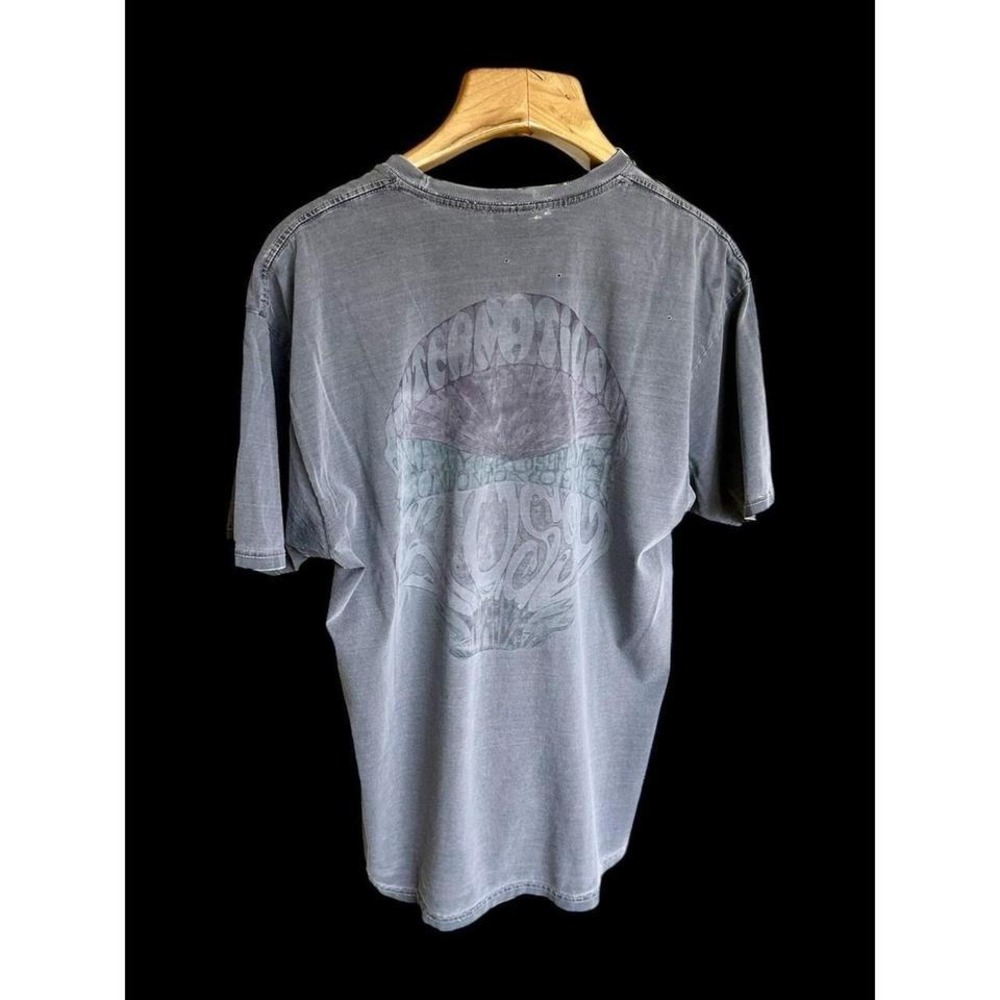 Y2K Stussy Faded Thrashed T Shirt Mens Sz XL Skater Streetwear Grey *Holes